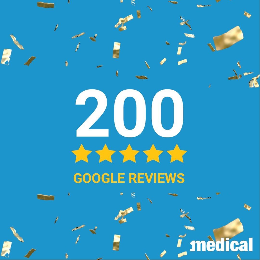 We’ve reached 200+ Google reviews! 1Medical takes pride in always providing honesty and transparency. Our ethos is “serv...