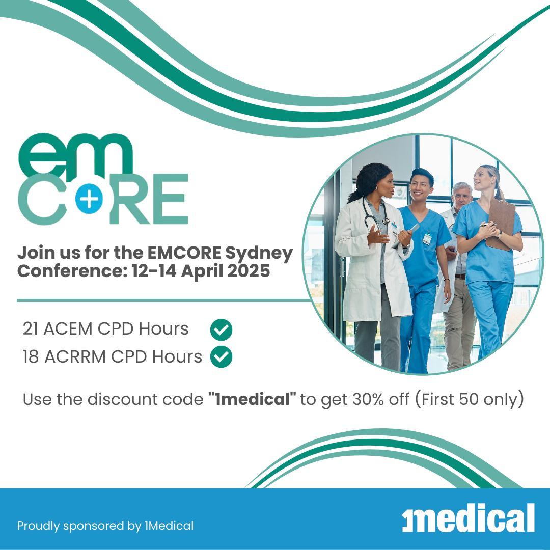 Join us for the EMCORE Sydney Conference on 12th – 14th April 2025. Expect the latest Emergency Medicine updates, with s...